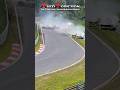 MASSIVE CRASH 😨 at Foxhole during the Nürburgring 24h Race #shorts #nurburgring