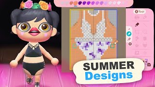 Designing Summer Swim Suits in Animal Crossing New Horizons