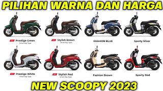 8 PILIHAN WARNA DAN HARGA NEW SCOOPY 2023