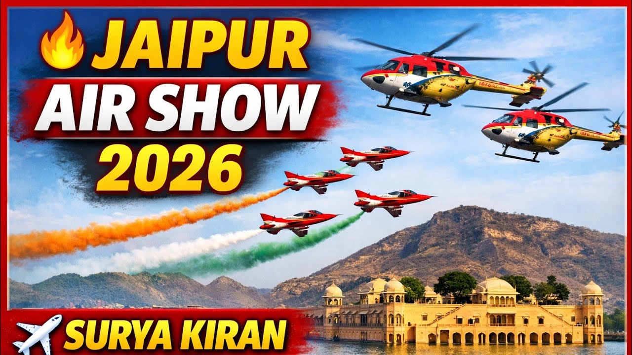 Jaipur Jal Mahal Air Show 🔥 Surya Kiran Aerobatics & Sarang Helicopter Display Team