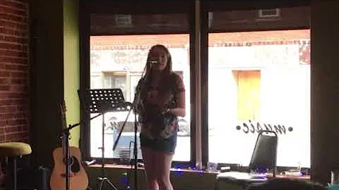 Audrey Atkinson @ open mic night at the Bluegrass ...