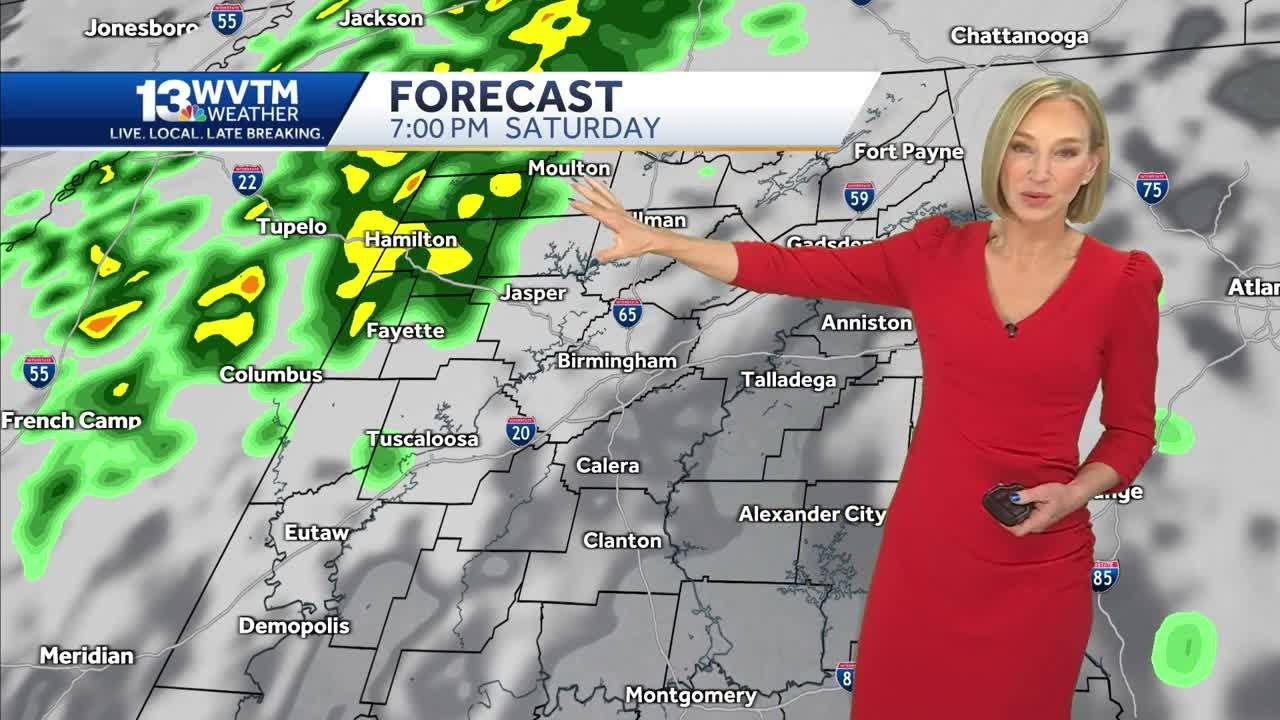 Rain like across Alabama heading into the weekend - YouTube