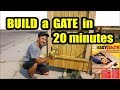 D.I.Y. wooden Gate in 20 minutes with Homax Easy Gate Kit