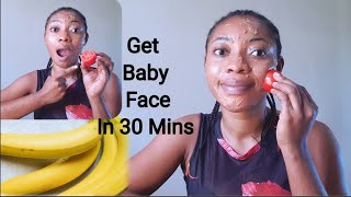 Use Banana And Tomato To Look Younger Than Your Age | Baby Face In 30 Mins