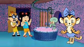 Bessie And Kai Lan Drop By Squidwards House/Grounded