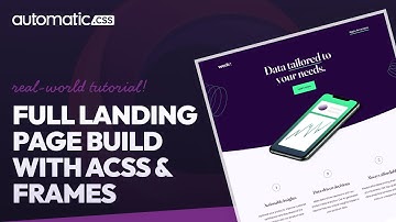 Full Landing Page Build With Frames & ACSS