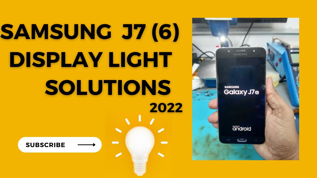 Samsung J7 2016 Display Light Solutions - YouTube