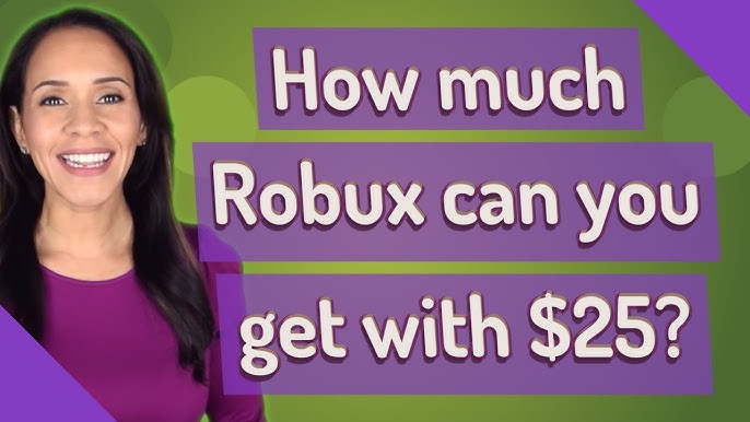 ✓ How Much Robux Is $25 🔴 