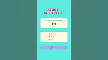 Country Capitals Quiz Part 001 #quizshorts #capitalsoftheworld