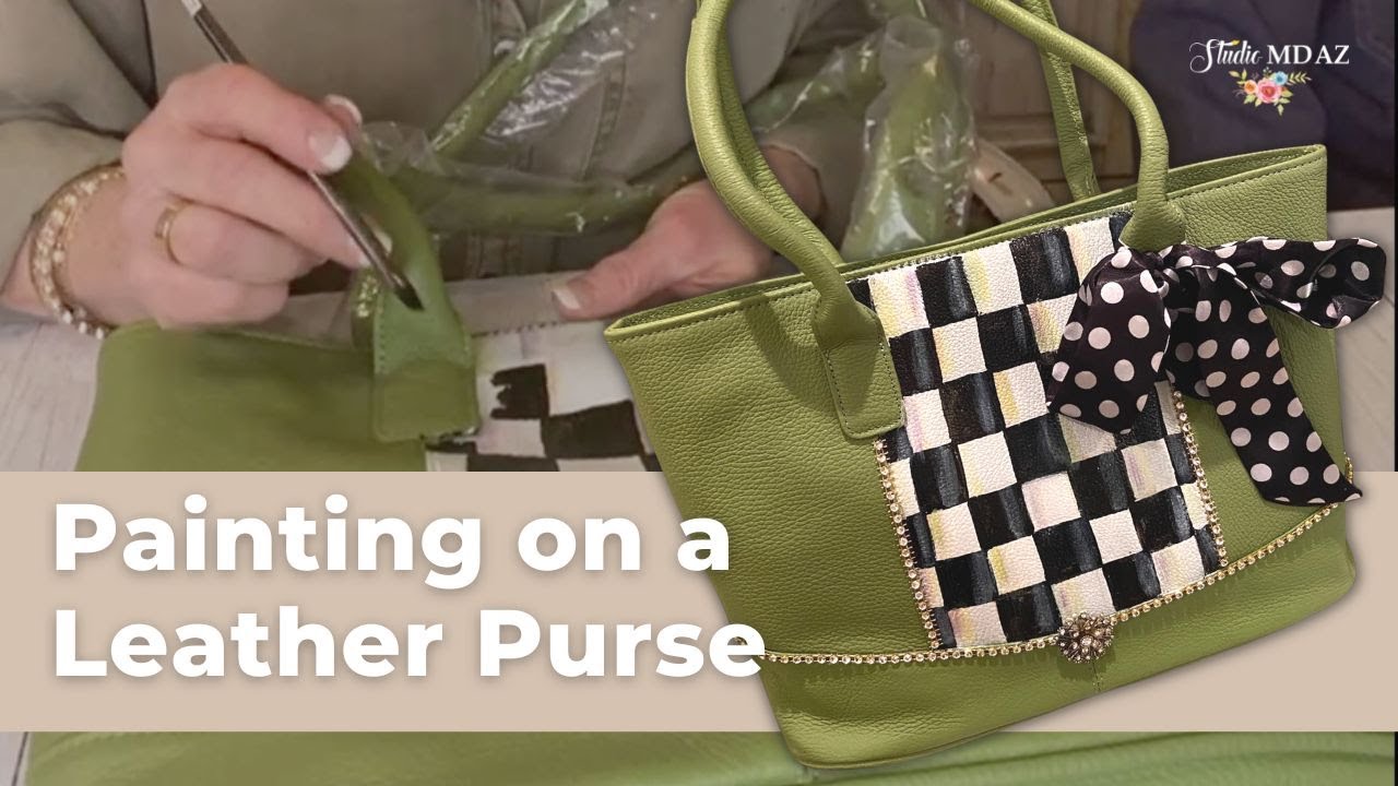 Custom Painted LV Crossbody Bag  How to Paint Leather Bags 