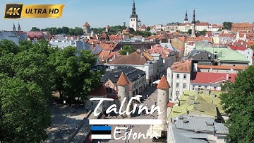 🇪🇪 Tallinn , Estonia in 4K | Epic Drone Tour Over the Medieval Capital