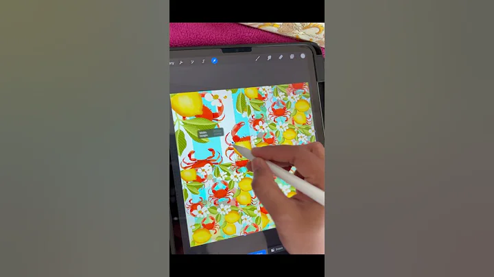 A New Seamless Pattern Design #shorts #shortvideo #viralvideo #viralshorts #pattern #procreate