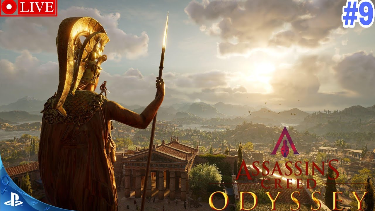AC Odyssey LIVE 🔴 | Intense Battles & Epic Fights Part 9 (PS5 Gameplay)