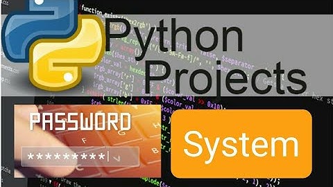 Make a Password lock System - Python Project Full Tutorial with Source code