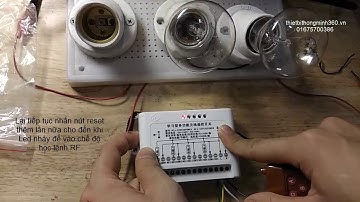 Hướng dẫn sử dụng bộ điều khiển 4 kênh RF 315Mhz thietbithongminh360