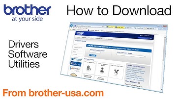 How to download software, drivers, or utilites from Brother-USA.com