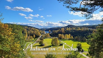 Cozy Autumn 🍂 Slow living | Decorating, baking & forest colors and fall leaves in Sweden