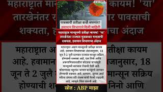 महाराष्ट्रात मान्सूनची प्रतीक्षा कायम! 'या' तारखेनंतर राज्यात मुसळधार पावसाची शक्यता हवामान विभागाचा