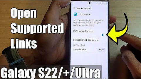 Galaxy S22/S22+/Ultra: How to OPEN SUPPORTED LINKS For An App