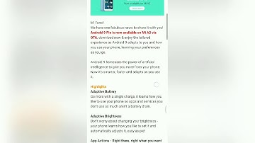 Android 9 Pie Now AVAILABLE ON Mi A2, UPDATE Now !