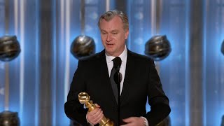 Christopher Nolan Wins Best Director Motion Picture I 81St Annual Den Globes