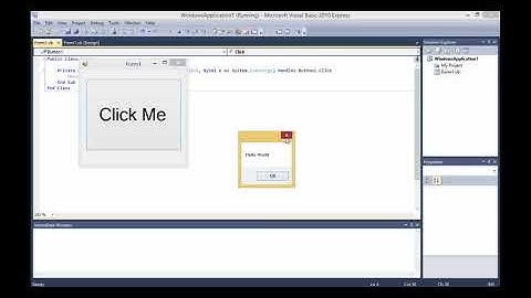 Message Box in Visual Basic 2010