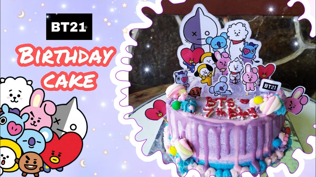 bt21, bt21 cake, birthday cake, kue ulangtahun bts, BTS, Kukisgampang.