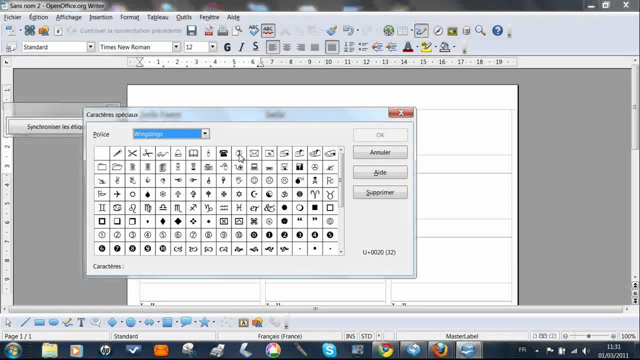 modele carte de visite libreoffice