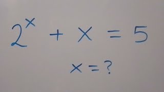 A Nice Algebra Exponential Equation | (Lambert W Function)