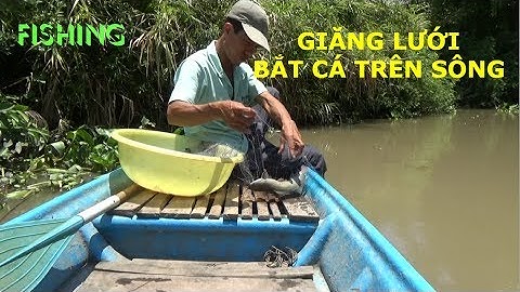 GIĂNG LƯỚI BẮT CÁ TRÊN SÔNG VÀ GẶP Ổ CÁ LAO KIẾN GỠ MỎI TAY - FISHING (Pou Phung)