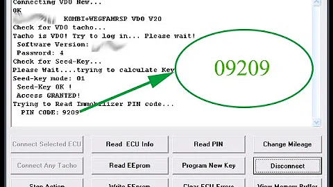 how to find pin code for immobilizer in 60 sec