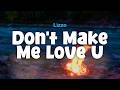Lizzo Don T Make Me Love U Lyric Video mp3