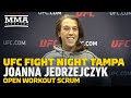 UFC Tampa: Joanna Jedrzejczyk Open Workout Scrum - MMA Fighting