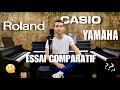 Comparatif pianos numriques milieu de gamme  roland hp702 casio ap710 et yamaha clp 725