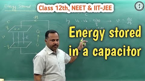 18. Energy stored in a Capacitor || Class 12th || Physics handwritten notes #cbse