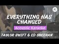 Everything Has Changed - Acoustic Karaoke (Taylor Swift ft. Ed Sheeran)