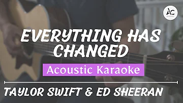 Everything Has Changed - Acoustic Karaoke (Taylor Swift ft. Ed Sheeran)