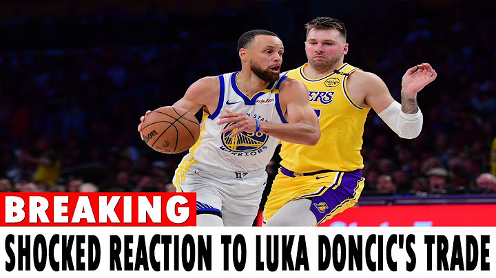 Steph Curry's shocked reaction to Luka Doncic's tr