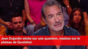Jean Dujardin sèche sur une question, malaise sur le plateau de Quotidien thumbnail