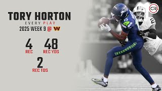 Tory Horton Week 9 Highlights | Every Target and Catch vs Commanders