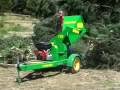 Red roo c100 chipper mulcher shredder in action