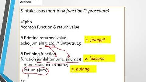 Function and Procedure