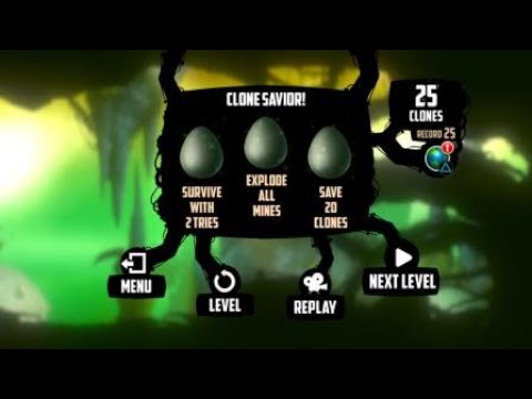 BADLAND Day 1-Level 11 Superclone (Single player): 20 clones mission