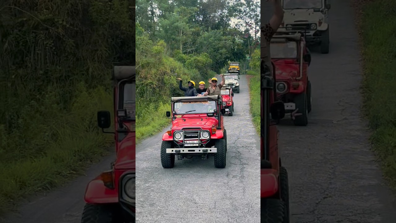 Off-road seru + view Merapi yang megah = pengalaman liburan luar biasa! 🌋🔥