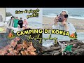 Camping di korea  pertama kali tidur di pinggir pantai  ngeprank temen2 aku  seru banget