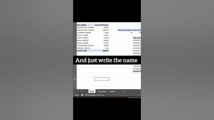 Shortcut key in Excel #excel #shortvideo #shortsfeed #shorts