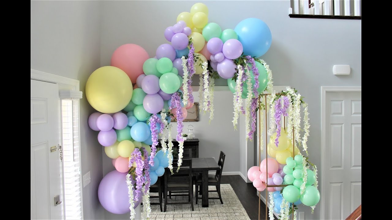 Matte Pastel Balloon Garland DIY, How To