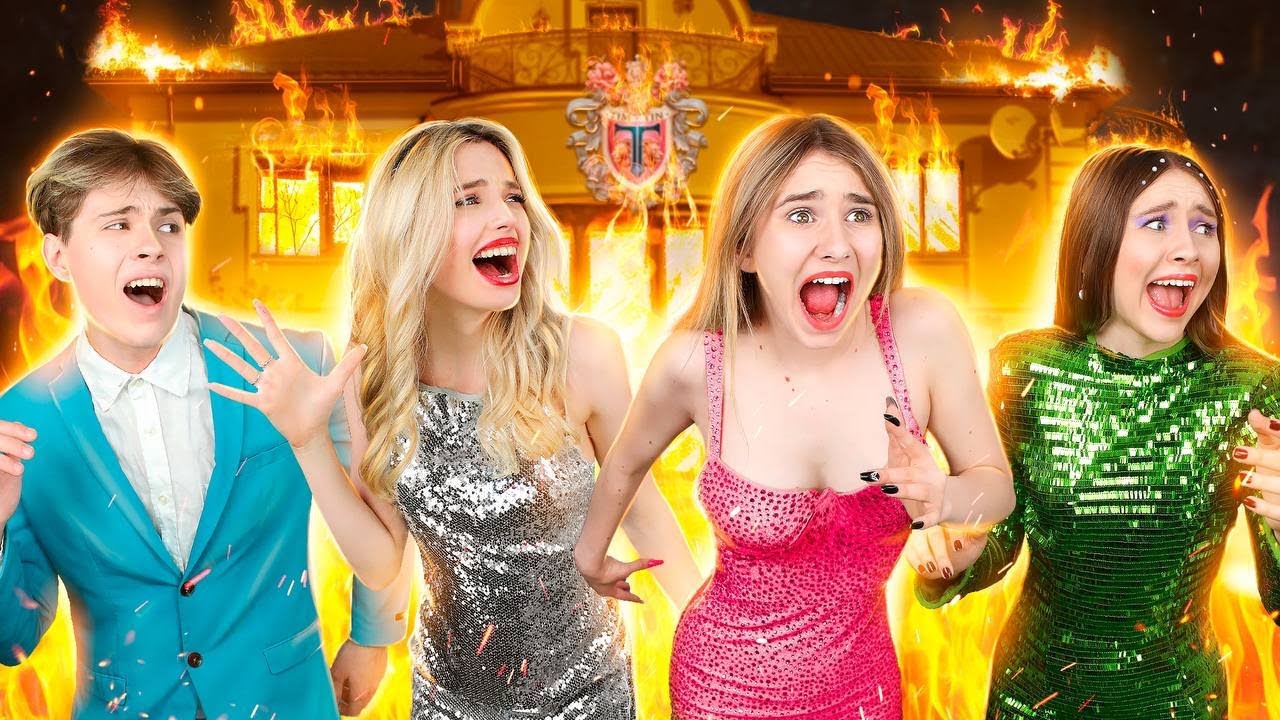 الجزء الثاني من القصة الغامضة في أرض تم تن! ما الذي حدث لتينا؟ مدرستنا احترقت وتهدمت