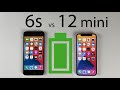 iPhone 12 Mini vs iPhone 6s Battery Life DRAIN Test