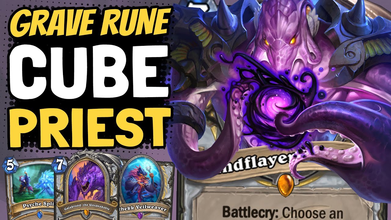 CUBE PRIEST IS STRONG?!? Grave Rune is the New Carnivorous Cube! | Ashes of Outland | Hearthstone
